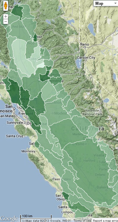 Example carbon Map